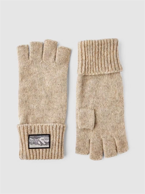 HESTRA RAGGWOOL HALF FINGER GLOVE BEIGE